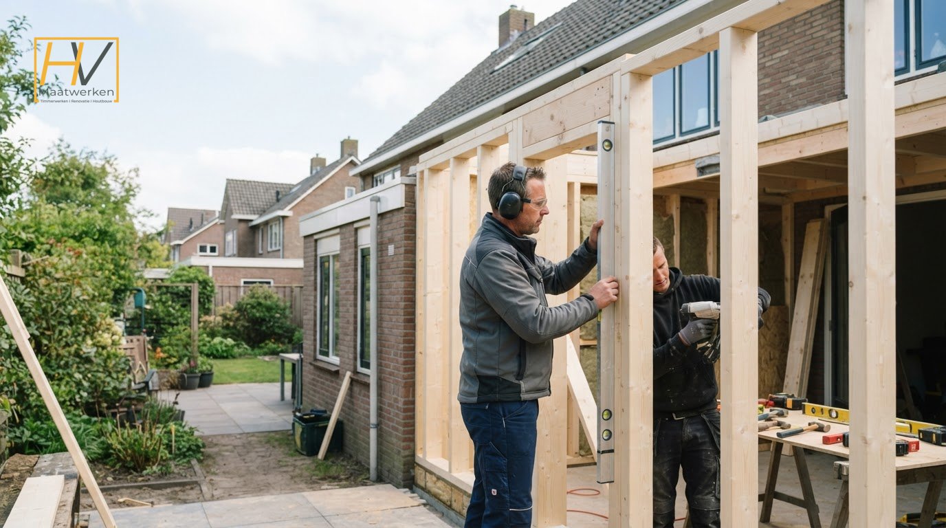Wat doet een aannemer bij een aanbouw, verbouwing of renovatie?